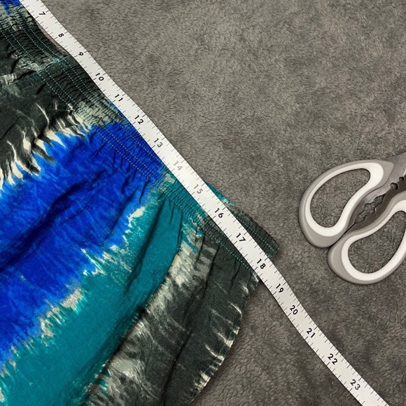 Vintage 80s 90s Champion Swim Trunks Shorts Abstract Blue Green Mens XL 40-42 - Picture 6 of 8